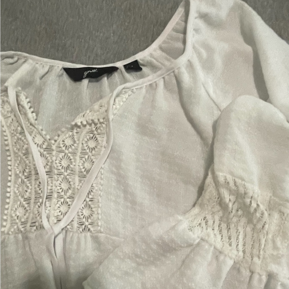 GNW white lace tunic blouse - Picture 5 of 6